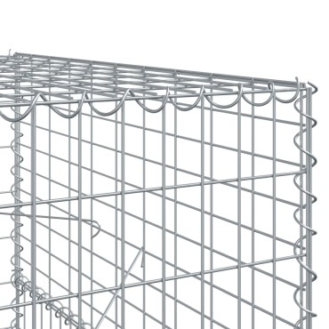 vidaXL Συρματοκιβώτιο με Κάλυμμα 1100x100x150 εκ. Γαλβανισμένο Χάλυβα