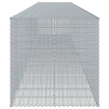 vidaXL Συρματοκιβώτιο με Κάλυμμα 1050x100x100 εκ. Γαλβανισμένο Χάλυβα