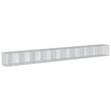 vidaXL Συρματοκιβώτιο με Κάλυμμα 1050x100x100 εκ. Γαλβανισμένο Χάλυβα