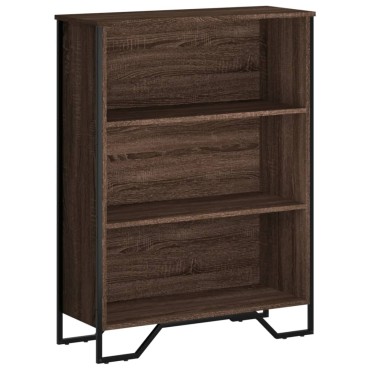 vidaXL Βιβλιοθήκη Καφέ Δρυς 80x31x106cm από Επεξεργασμένο Ξύλο 1 τεμ.