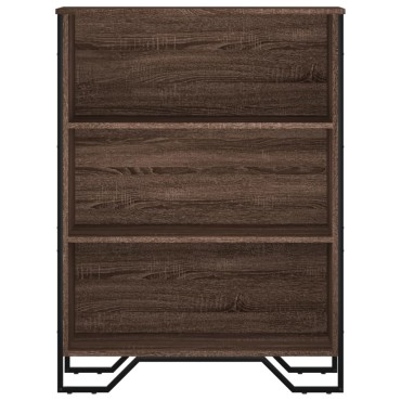 vidaXL Βιβλιοθήκη Καφέ Δρυς 80x31x106cm από Επεξεργασμένο Ξύλο 1 τεμ.