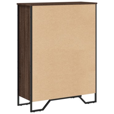 vidaXL Βιβλιοθήκη Καφέ Δρυς 80x31x106cm από Επεξεργασμένο Ξύλο 1 τεμ.