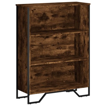 vidaXL Βιβλιοθήκη Καπνιστή Δρυς 80x31x106cm από Επεξεργασμένο Ξύλο 1 τεμ.
