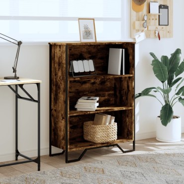 vidaXL Βιβλιοθήκη Καπνιστή Δρυς 80x31x106cm από Επεξεργασμένο Ξύλο 1 τεμ.
