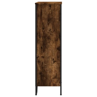 vidaXL Βιβλιοθήκη Καπνιστή Δρυς 80x31x106cm από Επεξεργασμένο Ξύλο 1 τεμ.