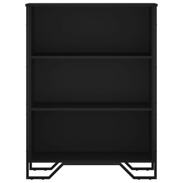 vidaXL Βιβλιοθήκη Μαύρη 80x31x106cm από Επεξεργασμένο Ξύλο 1 τεμ.