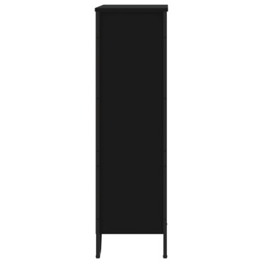 vidaXL Βιβλιοθήκη Μαύρη 80x31x106cm από Επεξεργασμένο Ξύλο 1 τεμ.