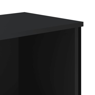 vidaXL Βιβλιοθήκη Μαύρη 80x31x106cm από Επεξεργασμένο Ξύλο 1 τεμ.