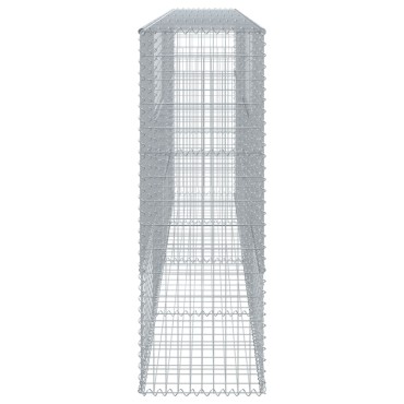 vidaXL Συρματοκιβώτιο με Κάλυμμα 400x50x150εκ. από Γαλβανισμένο Χάλυβα