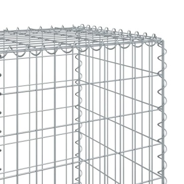vidaXL Συρματοκιβώτιο με Κάλυμμα 400x50x150εκ. από Γαλβανισμένο Χάλυβα