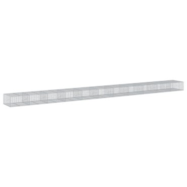 vidaXL Συρματοκιβώτιο με Κάλυμμα 1100x100x50εκ από Γαλβανισμένο Χάλυβα