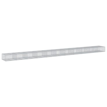 vidaXL Συρματοκιβώτιο με Κάλυμμα 1100x100x50εκ από Γαλβανισμένο Χάλυβα