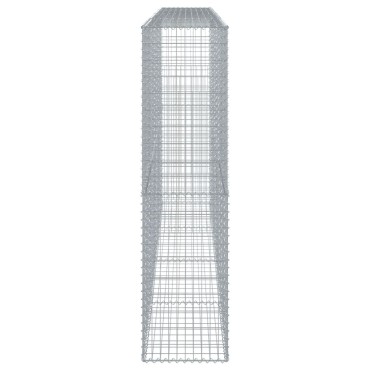 vidaXL Συρματοκιβώτιο με Κάλυμμα 400x50x200εκ. από Γαλβανισμένο Χάλυβα