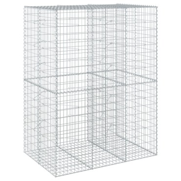 vidaXL Συρματοκιβώτιο με Κάλυμμα 150x100x200εκ από Γαλβανισμένο Χάλυβα
