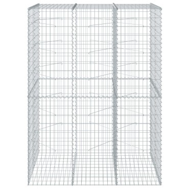 vidaXL Συρματοκιβώτιο με Κάλυμμα 150x100x200εκ από Γαλβανισμένο Χάλυβα