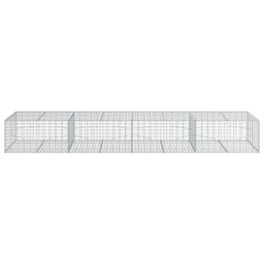 vidaXL Συρματοκιβώτιο με Κάλυμμα 400x100x50εκ. από Γαλβανισμένο Χάλυβα
