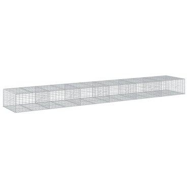 vidaXL Συρματοκιβώτιο με Κάλυμμα 600x100x50εκ. από Γαλβανισμένο Χάλυβα