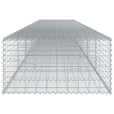 vidaXL Συρματοκιβώτιο με Κάλυμμα 600x100x50εκ. από Γαλβανισμένο Χάλυβα