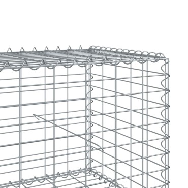 vidaXL Συρματοκιβώτιο με Κάλυμμα 600x100x50εκ. από Γαλβανισμένο Χάλυβα