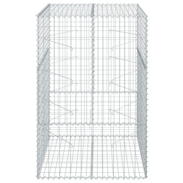 vidaXL Συρματοκιβώτιο με Κάλυμμα 100x100x150εκ από Γαλβανισμένο Χάλυβα