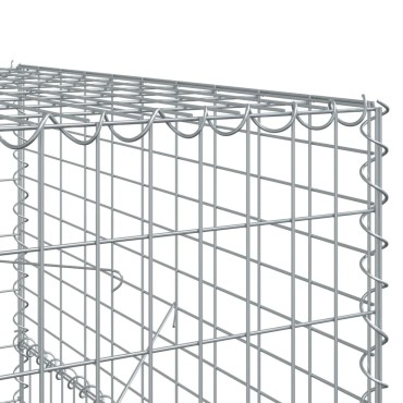 vidaXL Συρματοκιβώτιο με Κάλυμμα 100x100x150εκ από Γαλβανισμένο Χάλυβα