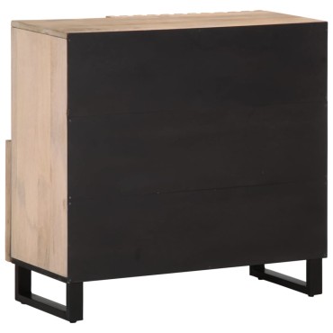 vidaXL Ντουλάπι 80x34x75cm από Μασίφ Ξύλο Μάνγκο 1 τεμ.