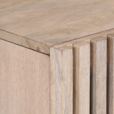 vidaXL Ντουλάπι 80x34x75cm από Μασίφ Ξύλο Μάνγκο 1 τεμ.