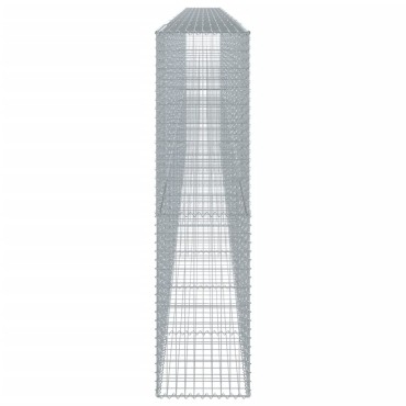 vidaXL Συρματοκιβώτιο με Κάλυμμα 900x50x200εκ. από Γαλβανισμένο Χάλυβα