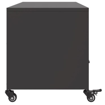 vidaXL Έπιπλο Τηλεόρασης Μαύρο 100,5x39x43,5cm Ατσάλι