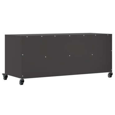 vidaXL Έπιπλο Τηλεόρασης Μαύρο 100,5x39x43,5cm Ατσάλι