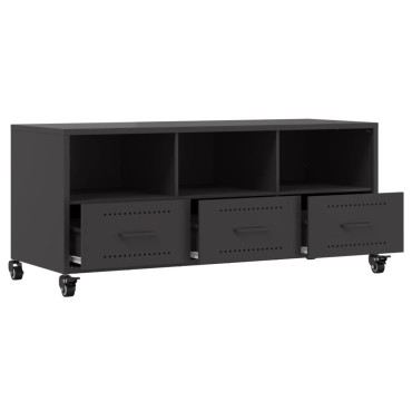 vidaXL Έπιπλο Τηλεόρασης Μαύρο 100,5x39x43,5cm Ατσάλι