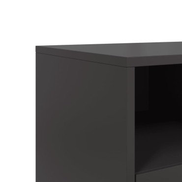 vidaXL Έπιπλο Τηλεόρασης Μαύρο 100,5x39x43,5cm Ατσάλι