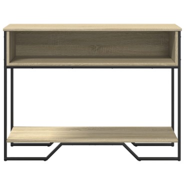 vidaXL Τραπέζι Κονσόλα Sonoma Δρυς 100x35x74,5cm Επεξεργασμένο Ξύλο 1 τεμ.