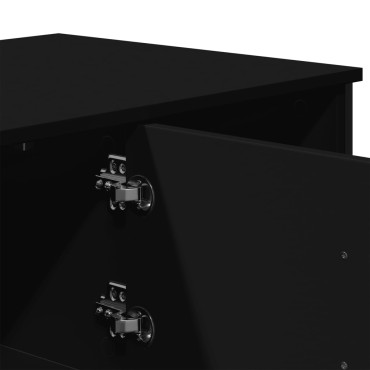 vidaXL Τραπεζάκι Σαλονιού Μαύρο 100x51x40cm Επεξεργασμένο Ξύλο 1 τεμ.