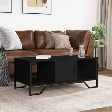 vidaXL Τραπεζάκι Σαλονιού Μαύρο 100x51x40cm Επεξεργασμένο Ξύλο 1 τεμ.