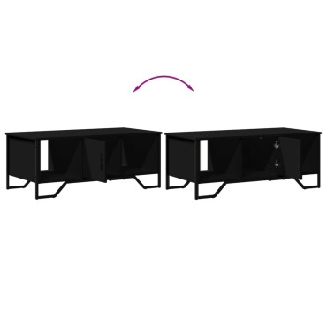 vidaXL Τραπεζάκι Σαλονιού Μαύρο 100x51x40cm Επεξεργασμένο Ξύλο 1 τεμ.
