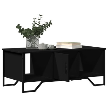 vidaXL Τραπεζάκι Σαλονιού Μαύρο 100x51x40cm Επεξεργασμένο Ξύλο 1 τεμ.