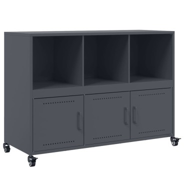 vidaXL Ντουλάπι Ανθρακί 100,5x39x72cm από Χάλυβα 1 τεμ.