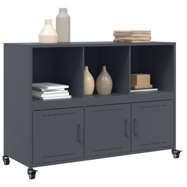 vidaXL Ντουλάπι Ανθρακί 100,5x39x72cm από Χάλυβα 1 τεμ.