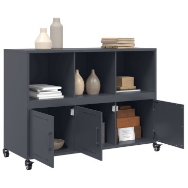 vidaXL Ντουλάπι Ανθρακί 100,5x39x72cm από Χάλυβα 1 τεμ.