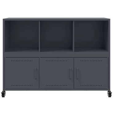 vidaXL Ντουλάπι Ανθρακί 100,5x39x72cm από Χάλυβα 1 τεμ.