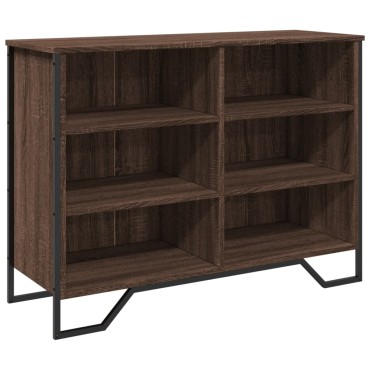vidaXL Ντουλάπι Καφέ Δρυς 101x35,5x74,5cm Επεξεργασμένο Ξύλο 1 τεμ.