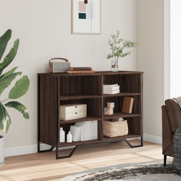 vidaXL Ντουλάπι Καφέ Δρυς 101x35,5x74,5cm Επεξεργασμένο Ξύλο 1 τεμ.