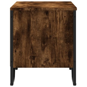 vidaXL Παπουτσοθήκη Καπνιστή Δρυς 90x38x45,5cm από Επεξεργ. Ξύλο