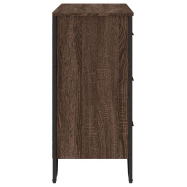 vidaXL Συρταριέρα Καφέ Δρυς 91x35,5x74,5cm από Επεξεργ. Ξύλο 1 τεμ.