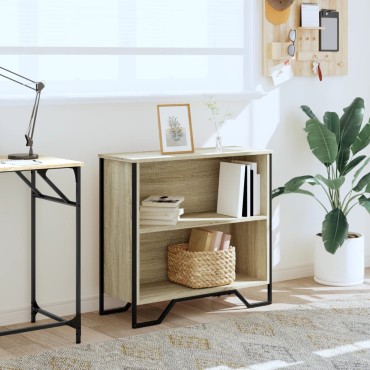 vidaXL Βιβλιοθήκη Sonoma Δρυς 80x31x74,5cm από Επεξεργασμένο Ξύλο 1 τεμ.