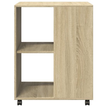 vidaXL Βοηθητικό Τραπέζι με Ρόδες Sonoma Δρυς 55x60x78cm Επεξ. Ξύλο