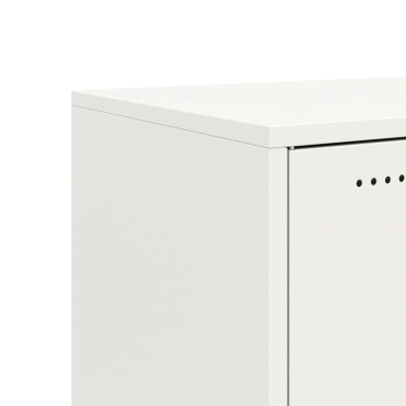 vidaXL Έπιπλο Τηλεόρασης Λευκό 68x39x43,5cm Χάλυβας