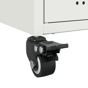 vidaXL Έπιπλο Τηλεόρασης Λευκό 68x39x43,5cm Χάλυβας