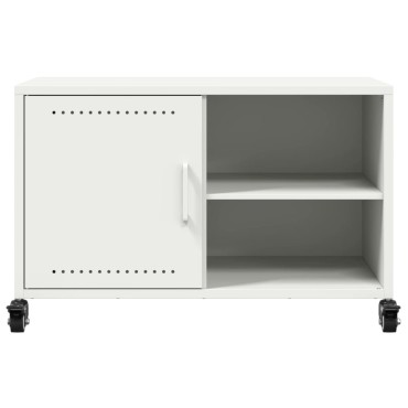 vidaXL Έπιπλο Τηλεόρασης Λευκό 68x39x43,5cm Χάλυβας